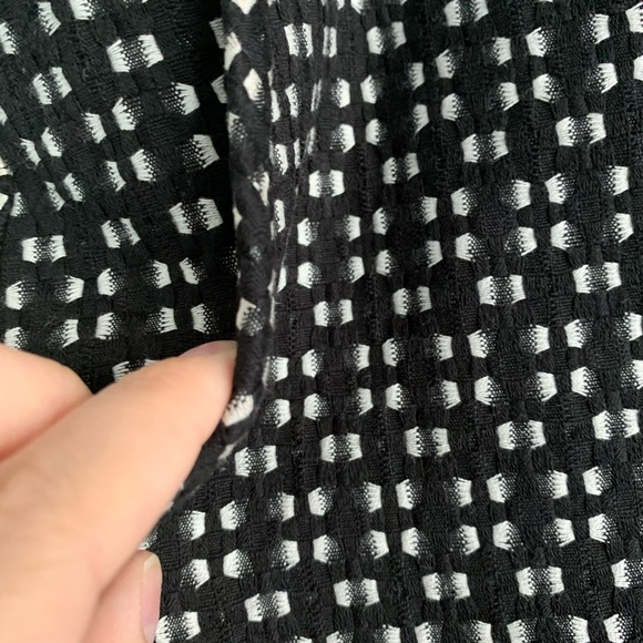 Anne Klein Black & White Short Mini Pencil Skirt Size 14 - Picture 4 of 9